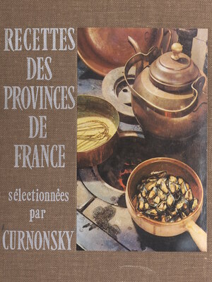 cover image of Recettes des provinces de France